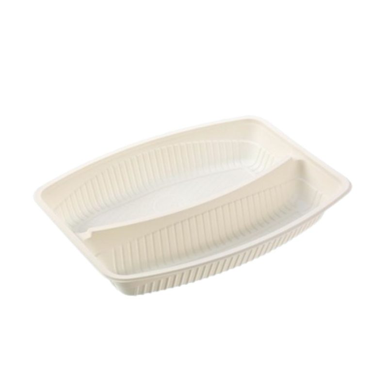 Bio-based Two Compartment Tray